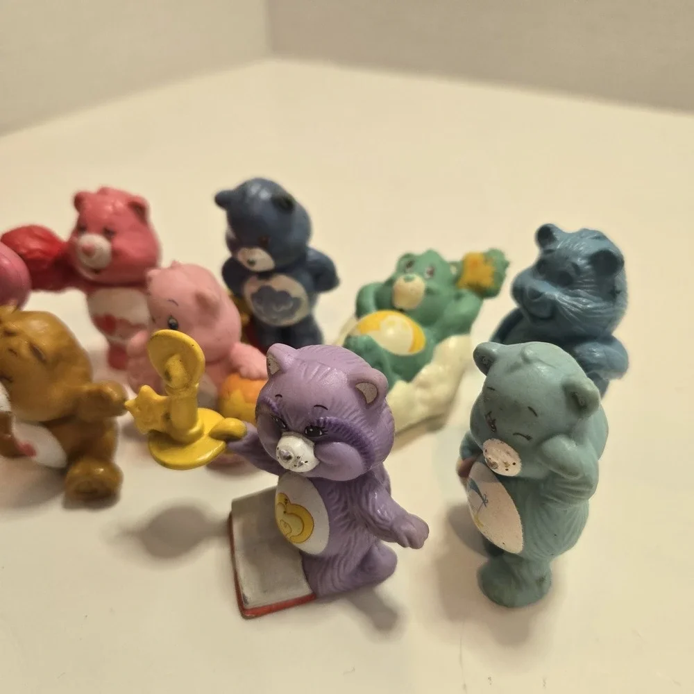 Vintage 80s Care Bears‎ Lot of 8 Mini Figures AGC '83 '84 Rare Toy PVC - Picture 4 of 10